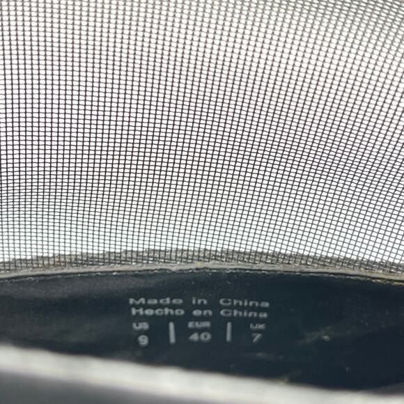 Aldo Womens Size 9 Stiletto Black Ankle Boot Faux Black Suede Mesh Platform Boot - Picture 3 of 11